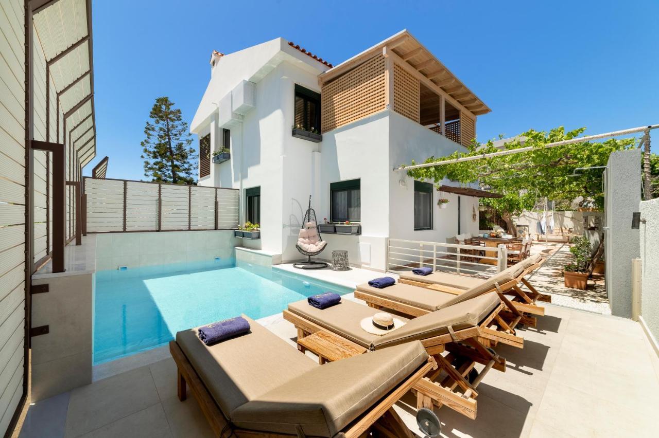 Paradisos Luxury Villas Next To Beach Koutsouras Exterior photo